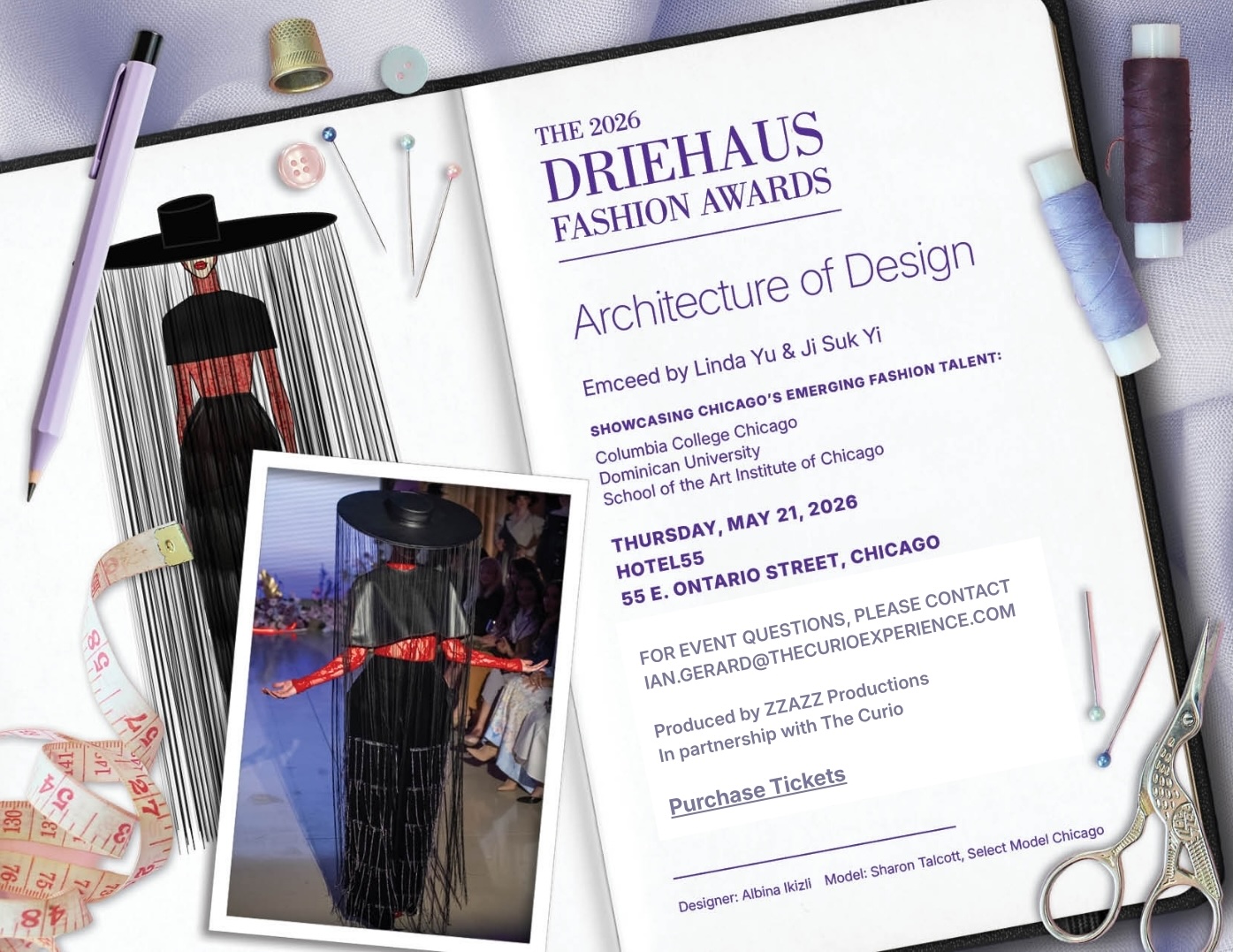 Driehaus Fashion Awards 2026 - May 21st at Hotel 55, 6 - 10 p.m. 